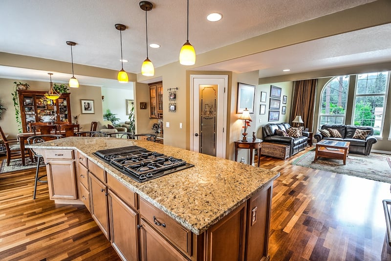Modern kitchen with tools
